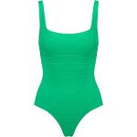 Reduzierte Grüne Gestreifte Rip Curl Damenbadeanzüge aus Polyamid Größe S 1-teilig 