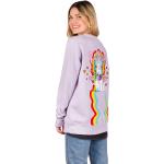 Reduzierte Violette Hippie Rip N Dip Damensweatshirts aus Baumwolle Größe XS für den für den Herbst 