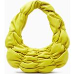 Gelbe COS Nachhaltige Lederhandtaschen aus Leder für Damen 