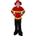 Rote Feuerwehr-Kostüme für Kinder 