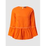Reduzierte Orange Langärmelige Risy & Jerfs Peplum-Shirts & Schößchen-Shirts aus Baumwolle für Damen Größe L 
