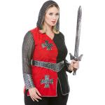 Silberne Buttinette Ritter-Kostüme aus Mesh für Damen Größe XL 