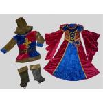Bunte Funny Fashion Ritter-Kostüme aus Samt für Kinder Größe 134 
