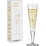 Goldene Ritzenhoff Champagnergläser aus Kristall 