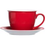 Rote Kaffeetassen-Sets 350 ml aus Porzellan 