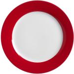 Rote Ritzenhoff & Breker Doppio Runde Speiseteller & Essteller 27 cm aus Porzellan mikrowellengeeignet 