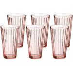 Rosa Motiv Ritzenhoff & Breker Lawe Runde Glasserien & Gläsersets 400 ml aus Glas 6-teilig 