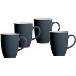 Anthrazitfarbene Ritzenhoff & Breker Doppio Kaffeetassen-Sets 320 ml aus Keramik 4-teilig 