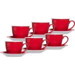 Rote Ritzenhoff & Breker Doppio Runde Kaffeetassen-Sets aus Keramik 6-teilig 6 Personen 