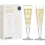 Goldene Motiv Ritzenhoff Champagnergläser aus Glas 2-teilig 