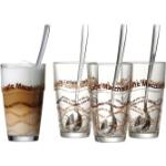 Silberne Motiv Ritzenhoff & Breker Glasserien & Gläsersets mit Kaffee-Motiv aus Glas stapelbar 8-teilig 