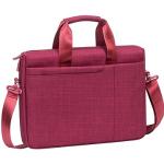 Rote Elegante RivaCase Herrenlaptoptaschen & Herrennotebooktaschen mit Reißverschluss aus Kunstfaser 
