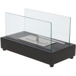 Rechteckige Tischkamine aus Glas 