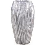 Silberne 38 cm fleur ami Bodenvasen & Vasen für Pampasgras 38 cm strukturiert aus Aluminium 