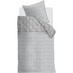 Reduzierte Rautenmuster Riviera Maison bügelfreie Bettwäsche mit Reißverschluss aus Baumwolle schnelltrocknend 135x200 