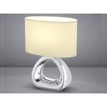 Silberne Moderne Nachttischlampen & Nachttischleuchten aus Keramik E27 