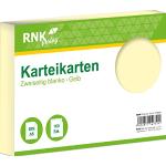 Exacompta RNK 114751 - Karteikarten blanko gelb, DIN A5, 1 Packung à 100 Karten