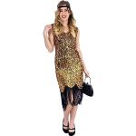 Goldene Vintage Ro Rox Ballkleider mit Fransen mit Reißverschluss für Damen Übergrößen für Partys 