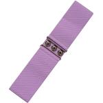 Reduzierte Lavendelfarbene Ro Rox Stretchgürtel mit Lavendel-Motiv für Damen Größe M 