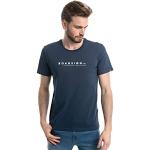 Marineblaue Unifarbene Roadsign T-Shirts aus Jersey für Herren Größe XL 