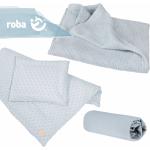 Hellblaue ROBA Bio Nachhaltige Kinderbettwäsche aus Jersey 