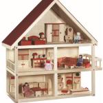 Bunte ROBA Puppenhäuser Villa aus Holz für Mädchen 