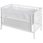 Weiße ROBA Room Bed Babybetten mit Rollen höhenverstellbar 60x120 