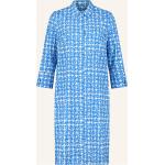 Blaue 3/4-ärmelige Vera Mont Robe Legere Freizeitkleider aus Baumwolle für Damen Größe M 