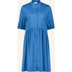 Blaue 3/4-ärmelige Vera Mont Robe Legere Freizeitkleider aus Polyamid für Damen Größe L 