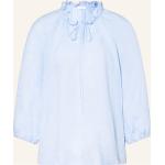 Hellblaue Robert Friedman Tunika-Blusen aus Leinen für Damen Größe M 