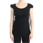 Reduzierte Schwarze Roberto Cavalli T-Shirts aus Baumwolle für Damen Größe M 
