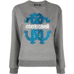 Roberto Cavalli Sweatshirt mit Logo-Print - Grau