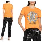 Reduzierte Orange Roberto Cavalli T-Shirts für Damen Größe XS für den für den Sommer 