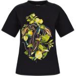 Reduzierte Schwarze Roberto Cavalli T-Shirts für Damen Größe S 