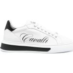 Weiße Roberto Cavalli Low Sneaker aus Leder für Herren Größe 44 