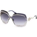 Roberto Cavalli Sonnenbrille Giuncugnano 1066 16W 144mm - Silber/Blau-Transparent für Damen und Herr