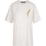 Reduzierte Weiße Elegante Kurzärmelige Roberto Cavalli T-Shirts für Damen Größe M 
