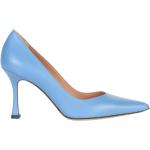 Reduzierte Blaue Elegante Roberto Festa Spitze High Heels & Stiletto-Pumps aus Kalbsleder für Damen Größe 38 
