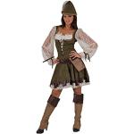 Grüne Funny Fashion Robin Hood Robin Faschingskostüme & Karnevalskostüme aus Spitze für Damen 
