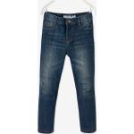 Dunkelblaue Gesteppte Vertbaudet Slim Jeans für Kinder mit Reißverschluss aus Denim für Jungen Größe 86 