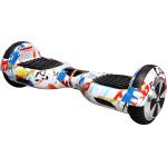 ROBWAY W1 Hoverboard für Erwachsene und Kinder, 6,5 Zoll, Self-Balance, Bluetooth, App, 700 Watt, LEDs (Weiß Bunt)