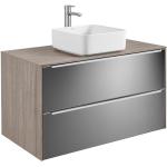Roca Inspira Aufsatzwaschtisch square mit Waschtischunterschrank mit 2 Auszügen, A327530000+A851081403