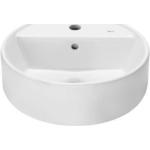 Weiße Roca Runde Runde Waschtische & Waschbecken aus Keramik mit Hahnloch 