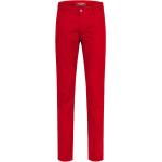Rote Unifarbene Elegante Chino mit Reißverschluss für Herren Größe XXL Weite 36, Länge 30 