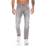Graue Rock Creek Ripped Jeans & Zerrissene Jeans aus Denim für Herren Weite 42 