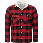 Rote Karo Rock Creek Herrenjeanshemden aus Flanell Größe 3 XL für den für den Winter 