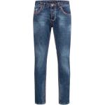 Dunkelgraue Loose Fit Jeans mit dicken Nähten aus Denim für Damen Größe XS Weite 33, Länge 34 
