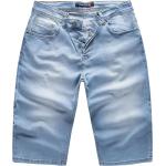 Blaue Mini Jeans-Shorts aus Denim für Damen für den für den Sommer 