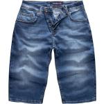 Dunkelblaue Mini Jeans-Shorts aus Denim für Damen für den für den Sommer 