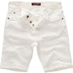 Graue Mini Jeans-Shorts aus Denim für Damen für den für den Sommer 